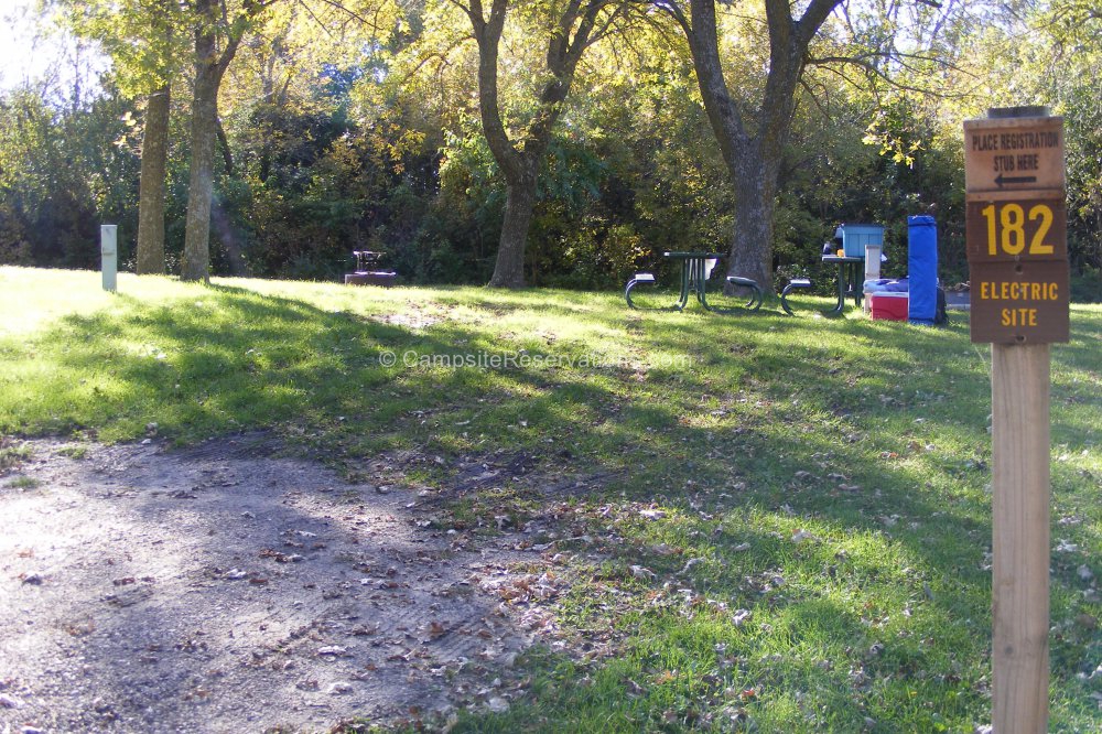 Campsite 182 in Marble Beach State Park Campground at Marble Beach